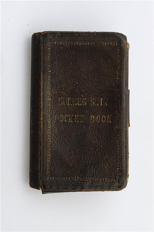 Pocketbook made from Burke's skin