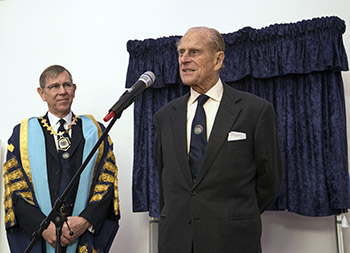 Prince Philip and Ian Ritchie